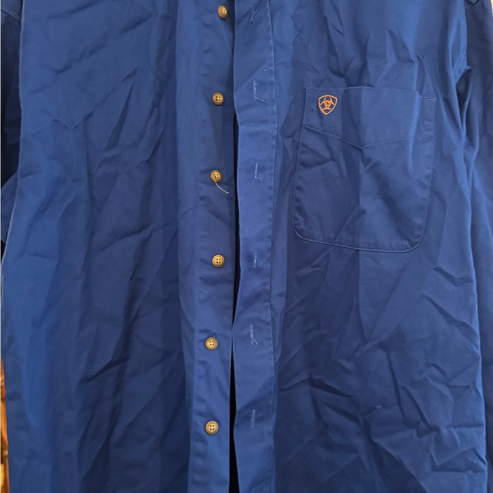 Blue Button-Up Shirt